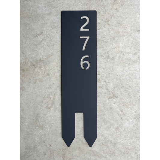 Custom House Number Lawn Metal Sign – Personalized Address Yard Plaque for Home