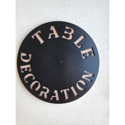 Table Decoration -Set of 4 for Home Bar & Parties– Funny Metal Coasters