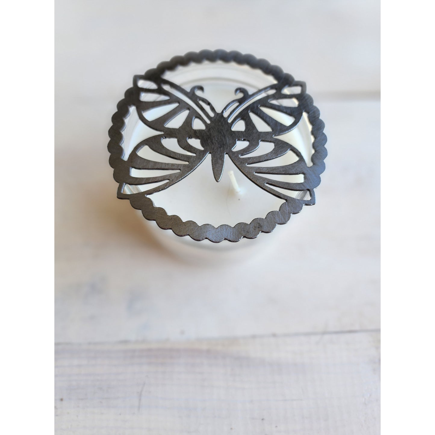 Butterfly Bliss Metal Candle Topper – Jar Candle Cover