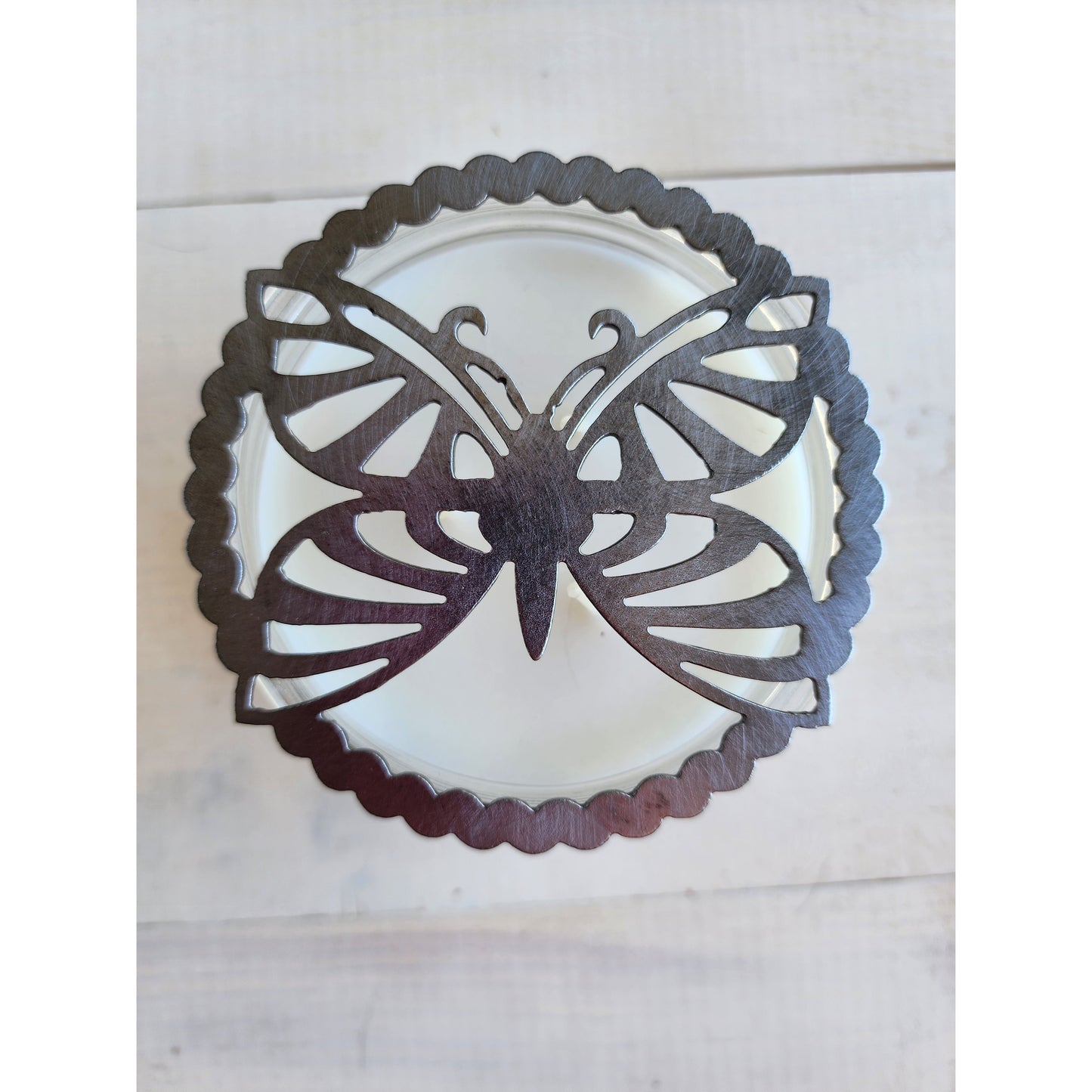 Butterfly Bliss Metal Candle Topper – Jar Candle Cover