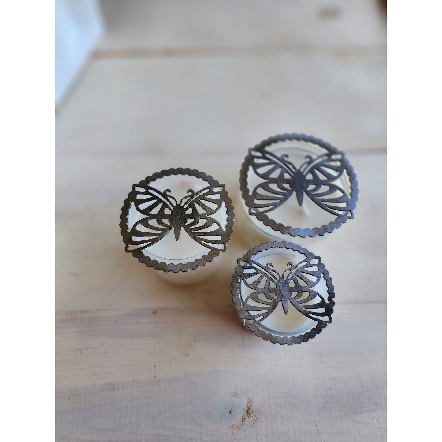 Butterfly Bliss Metal Candle Topper – Jar Candle Cover