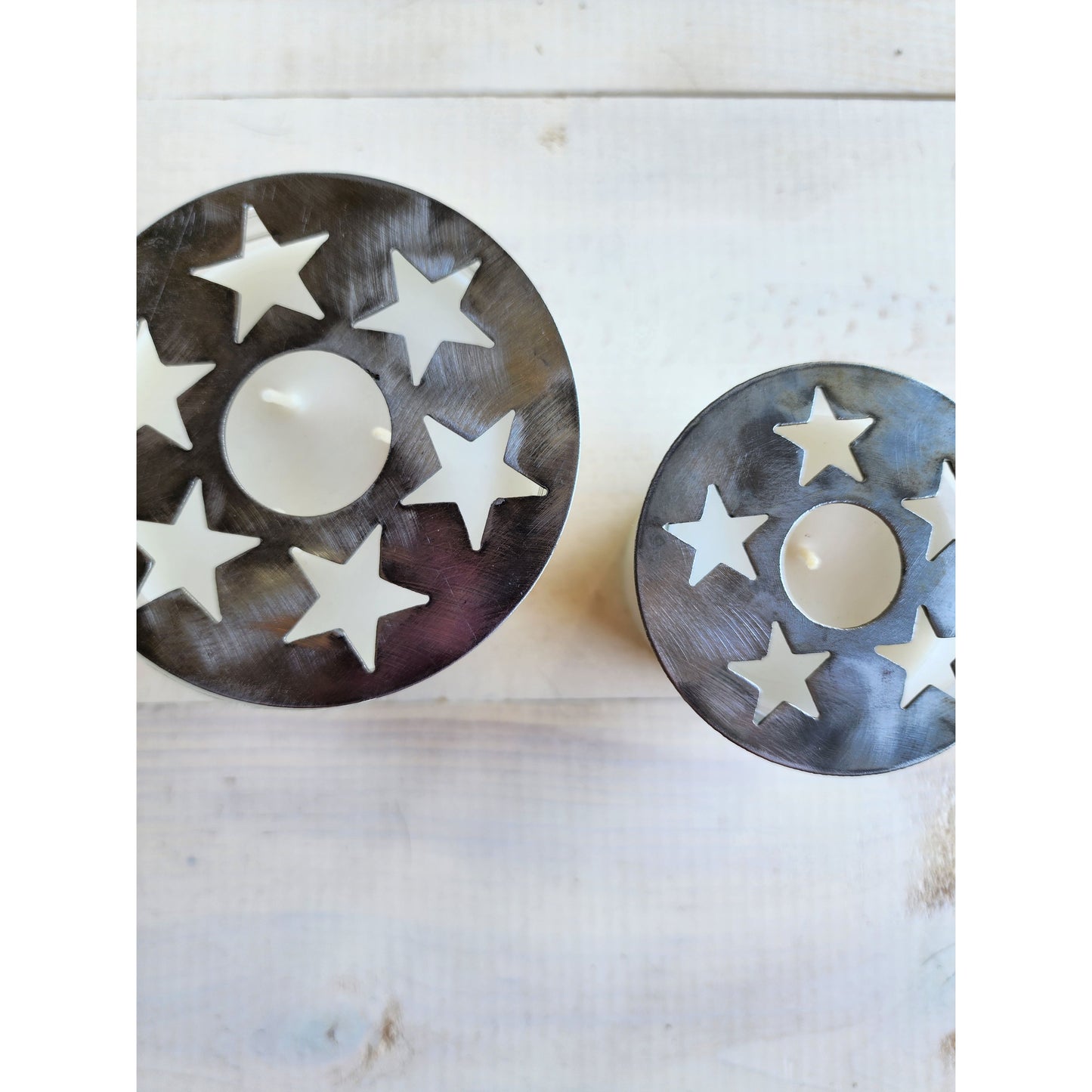 6-Star Candle Topper – Decorative Metal Lid for Jar Candles | Fits Most Standard Sizes