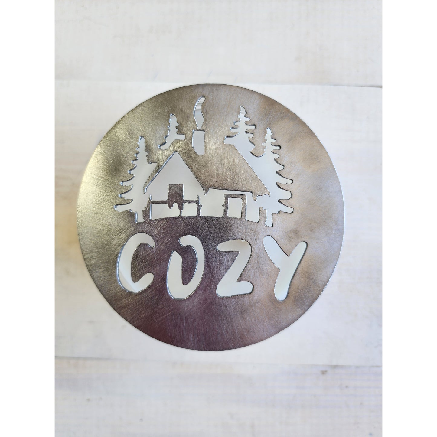 Cozy Candle Topper – Metal Jar Candle Lid for Even Burn & Rustic Home Decor
