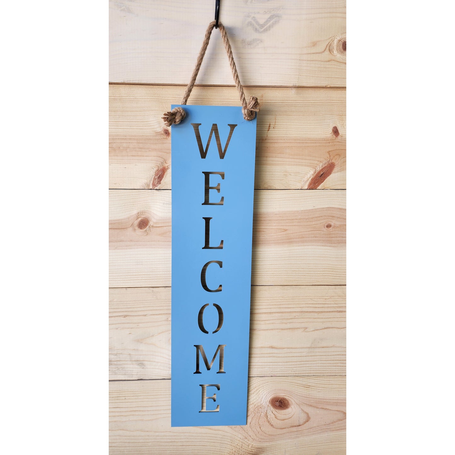 Welcome Metal Wall Sign – Custom Color Options – Rustic Wall Décor for Porch or Entryway