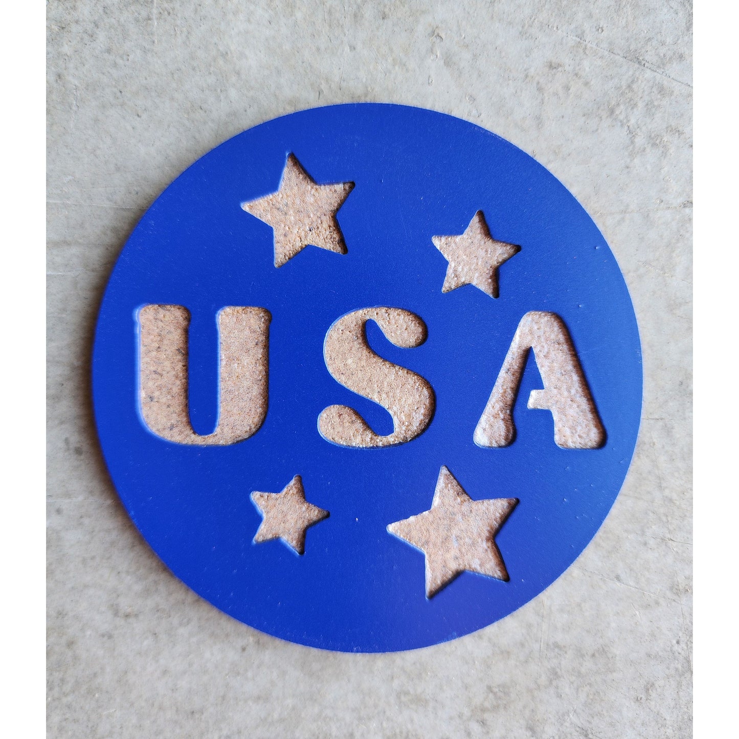 USA Stars Metal Coasters – Set of 4 | Patriotic Coasters in Multiple Colors