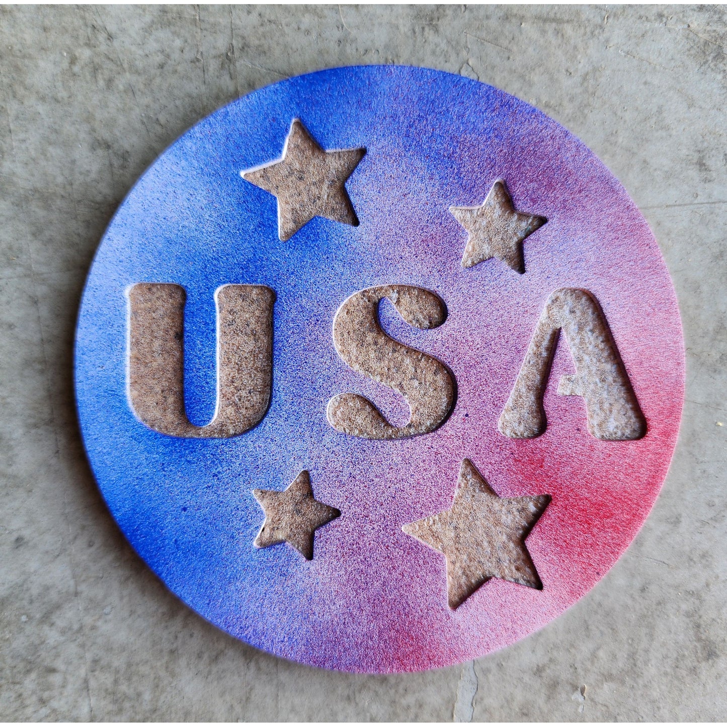 USA Stars Metal Coasters – Set of 4 | Patriotic Coasters in Multiple Colors