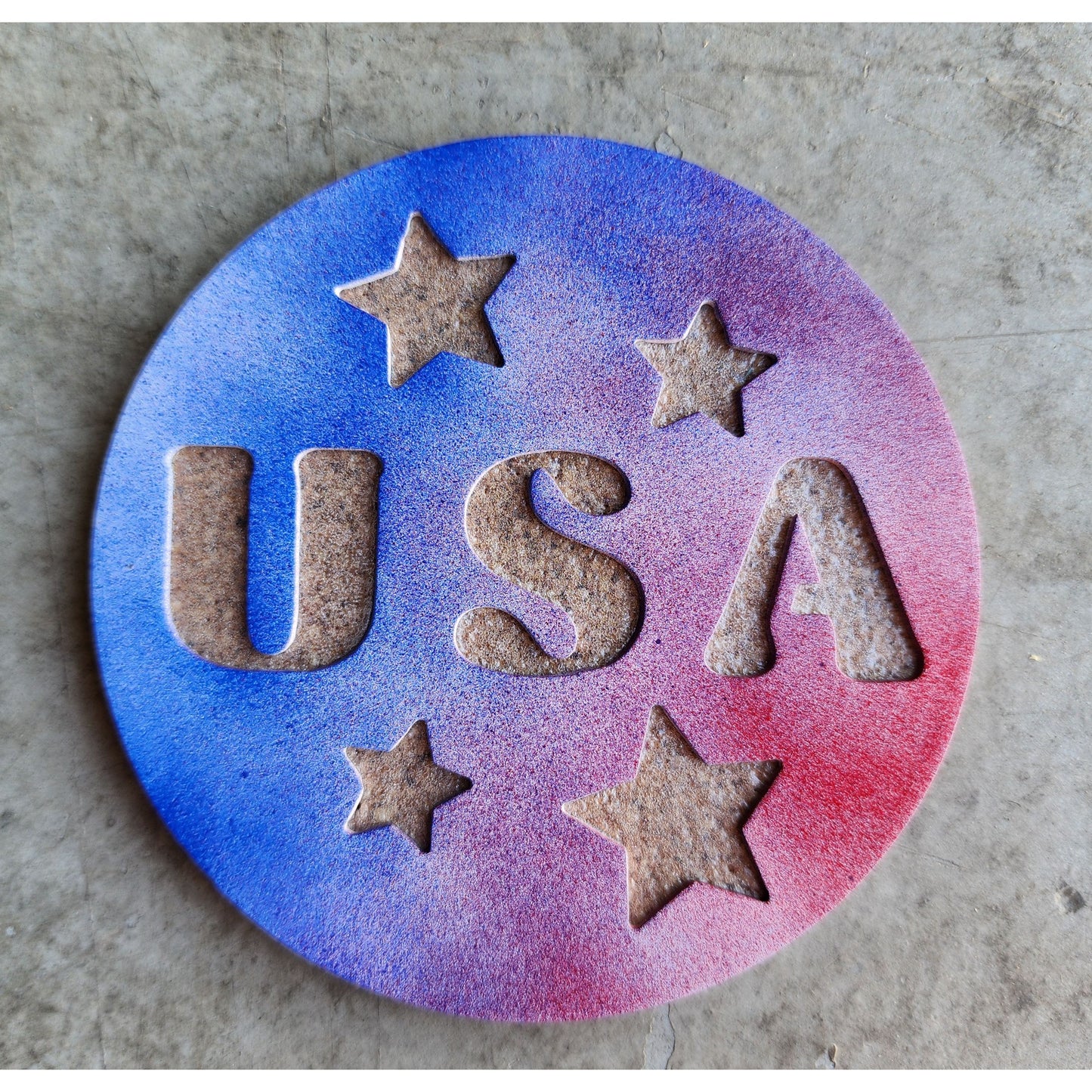 USA Stars Metal Coasters – Set of 4 | Patriotic Coasters in Multiple Colors