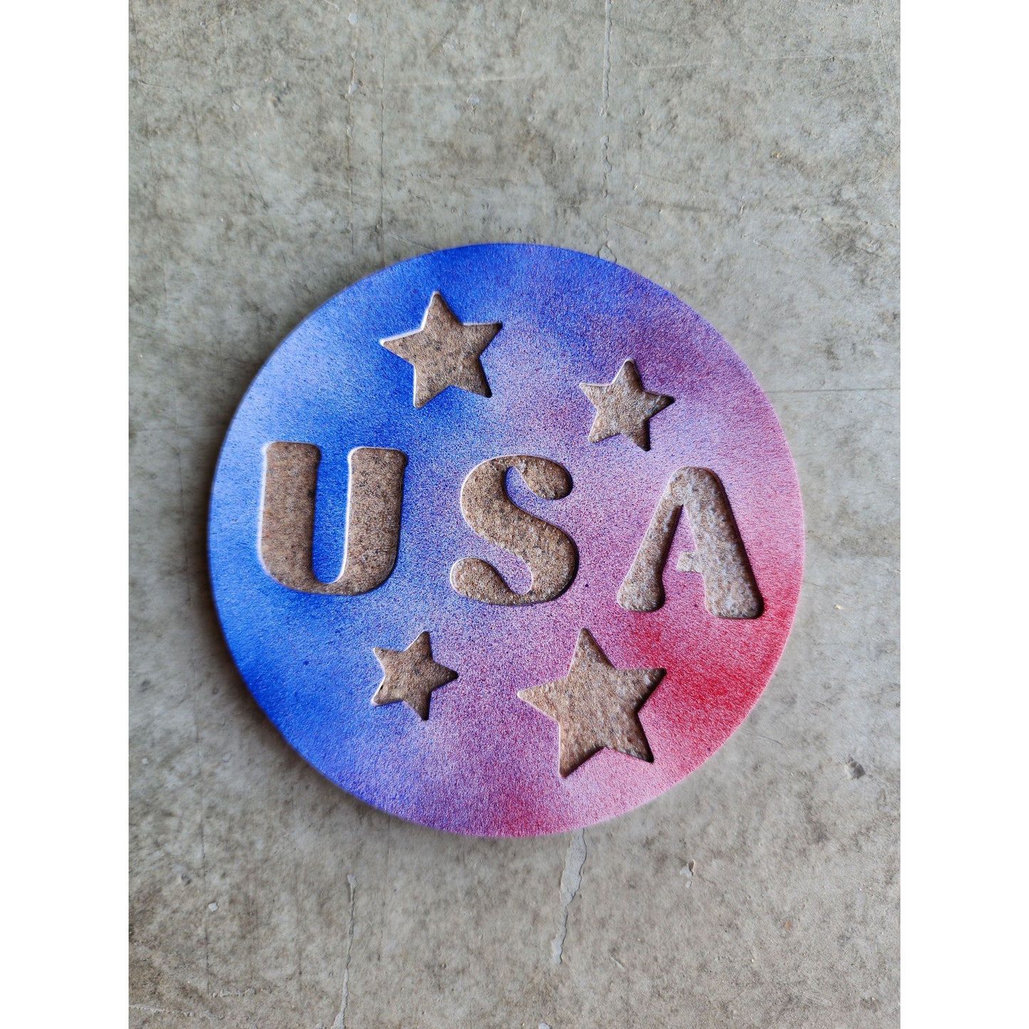 USA Stars Metal Coasters – Set of 4 | Patriotic Coasters in Multiple Colors