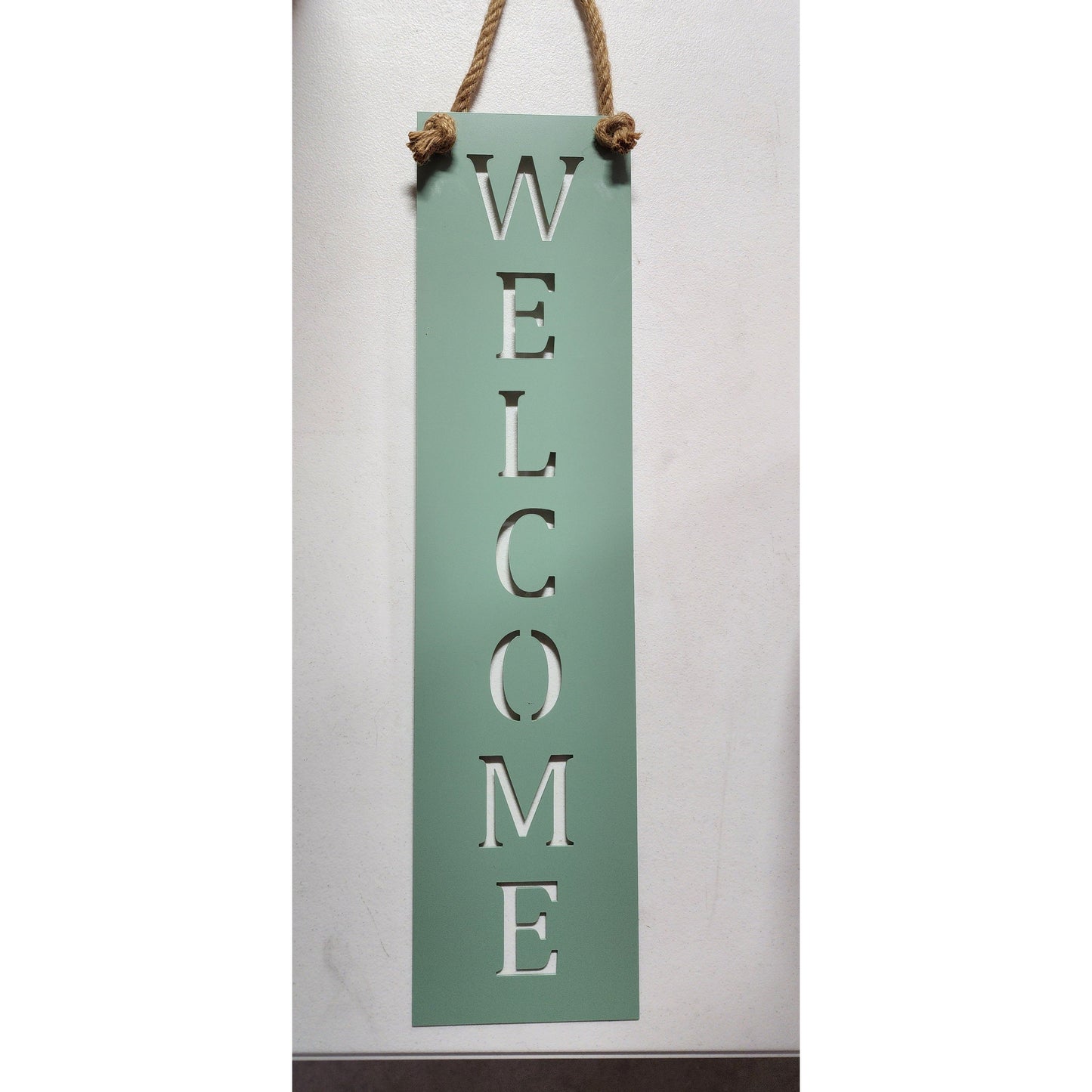 Welcome Metal Wall Sign – Custom Color Options – Rustic Wall Décor for Porch or Entryway