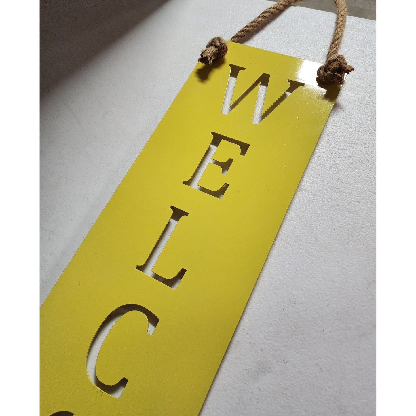Welcome Metal Wall Sign – Custom Color Options – Rustic Wall Décor for Porch or Entryway