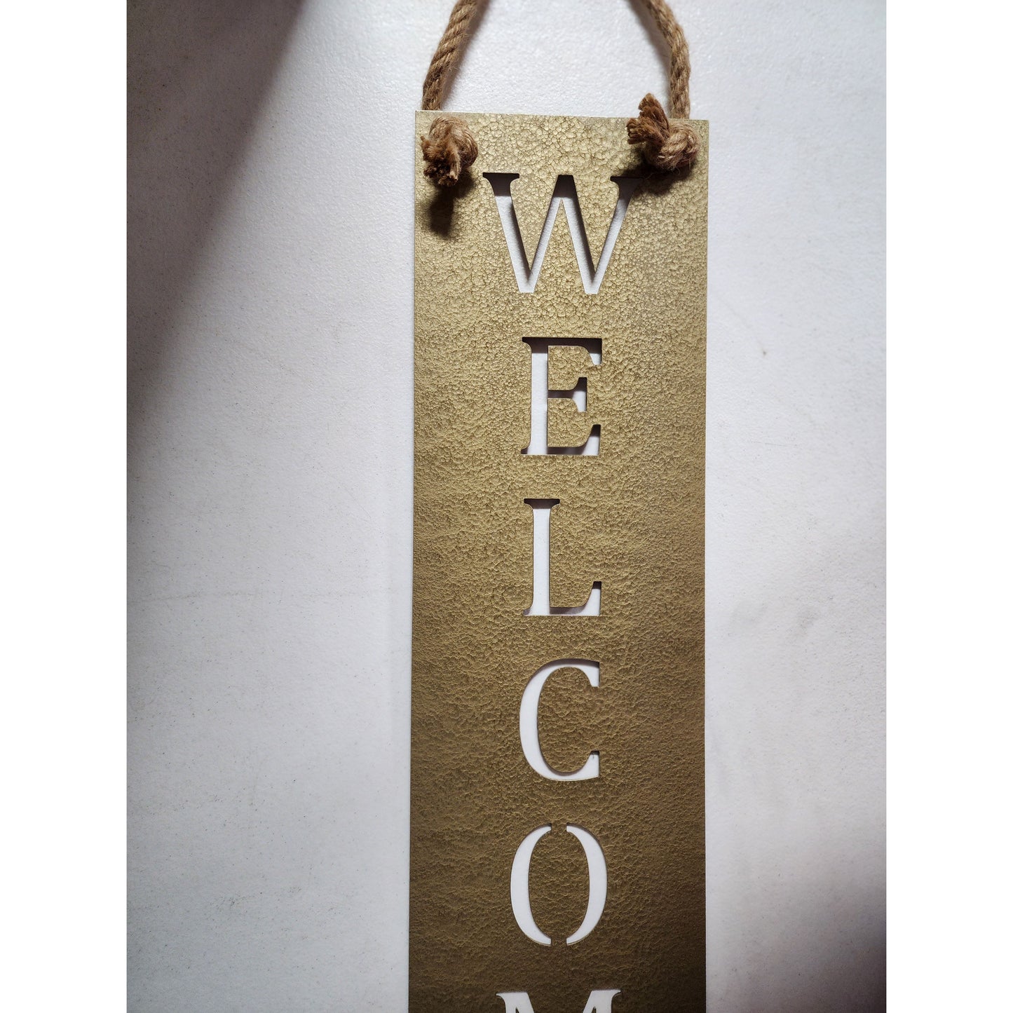 Welcome Metal Wall Sign – Custom Color Options – Rustic Wall Décor for Porch or Entryway