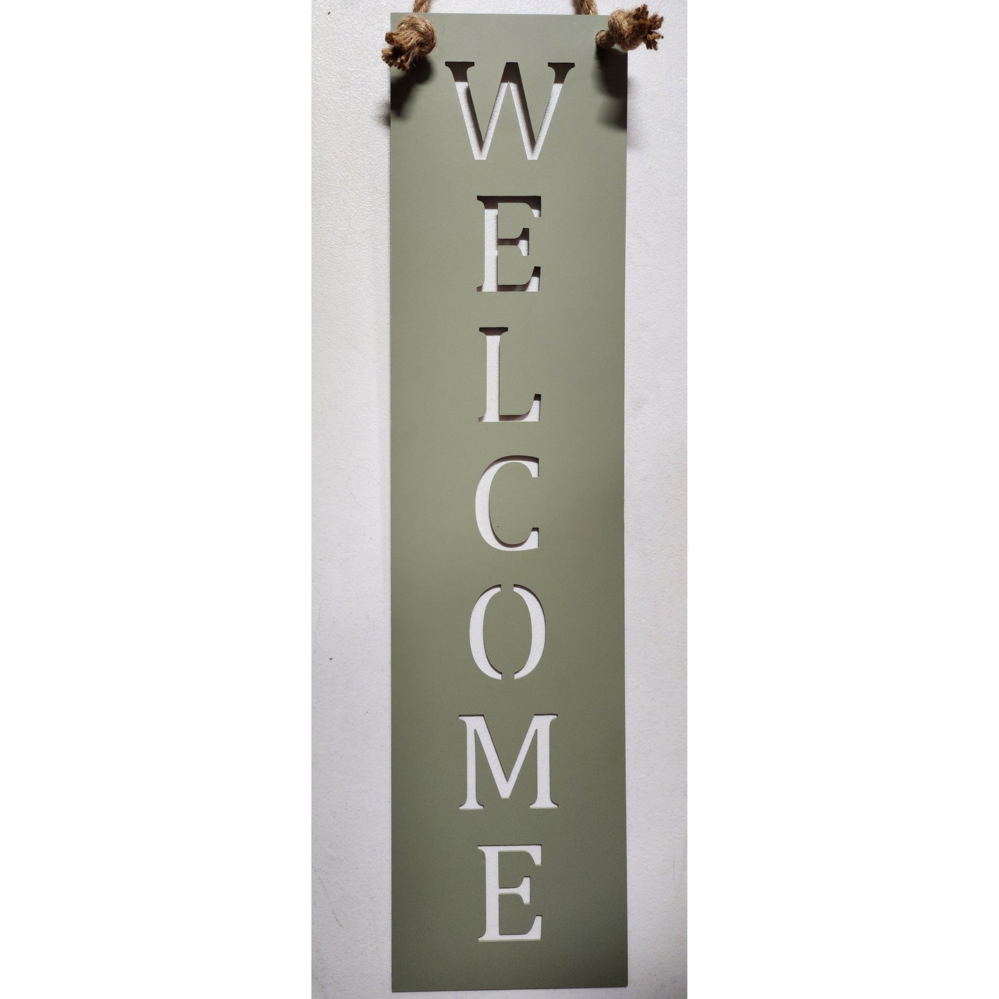 Welcome Metal Wall Sign – Custom Color Options – Rustic Wall Décor for Porch or Entryway