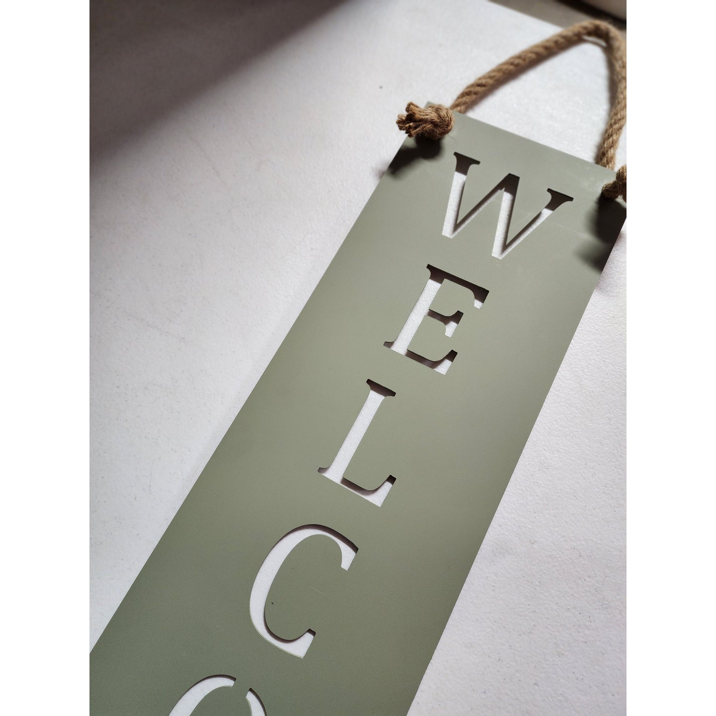 Welcome Metal Wall Sign – Custom Color Options – Rustic Wall Décor for Porch or Entryway