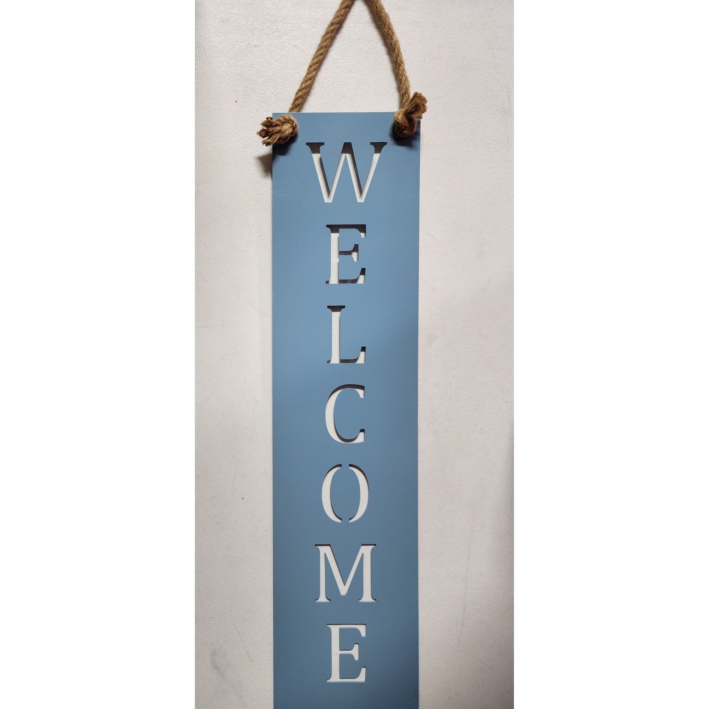 Welcome Metal Wall Sign – Custom Color Options – Rustic Wall Décor for Porch or Entryway