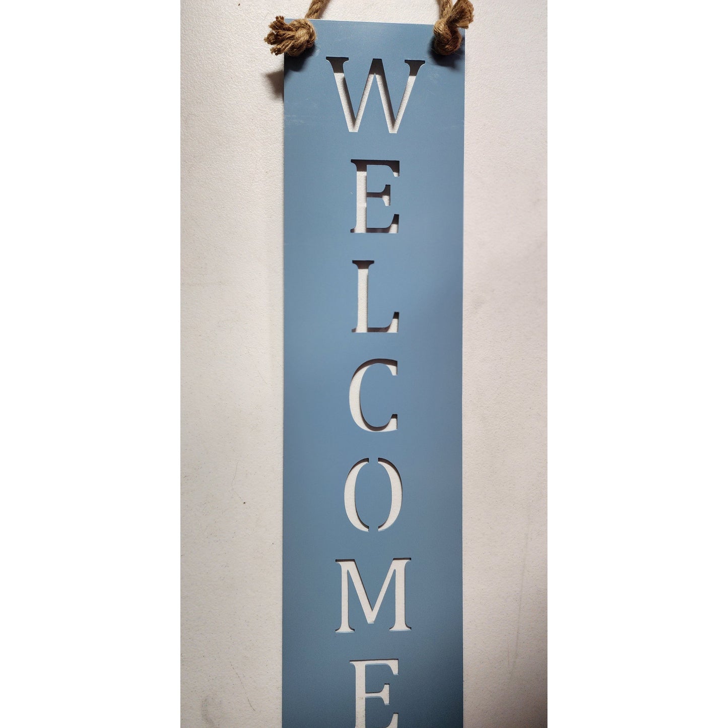 Welcome Metal Wall Sign – Custom Color Options – Rustic Wall Décor for Porch or Entryway