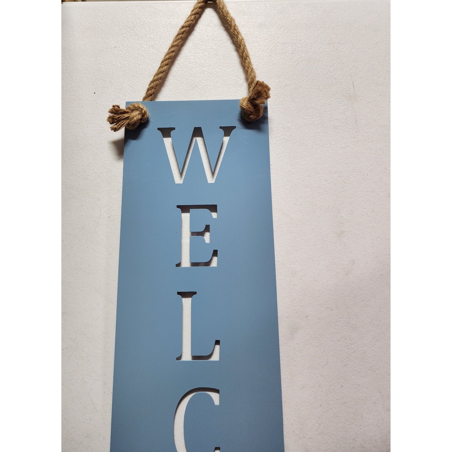 Welcome Metal Wall Sign – Custom Color Options – Rustic Wall Décor for Porch or Entryway