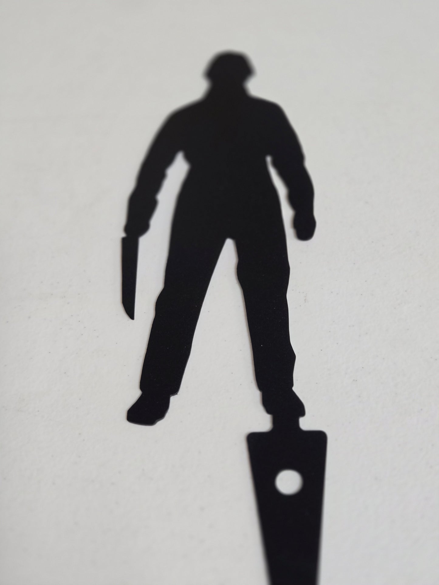 Horror Icon Silhouette Garden Stake – Metal Yard Decor Featuring 4 Slasher Legends
