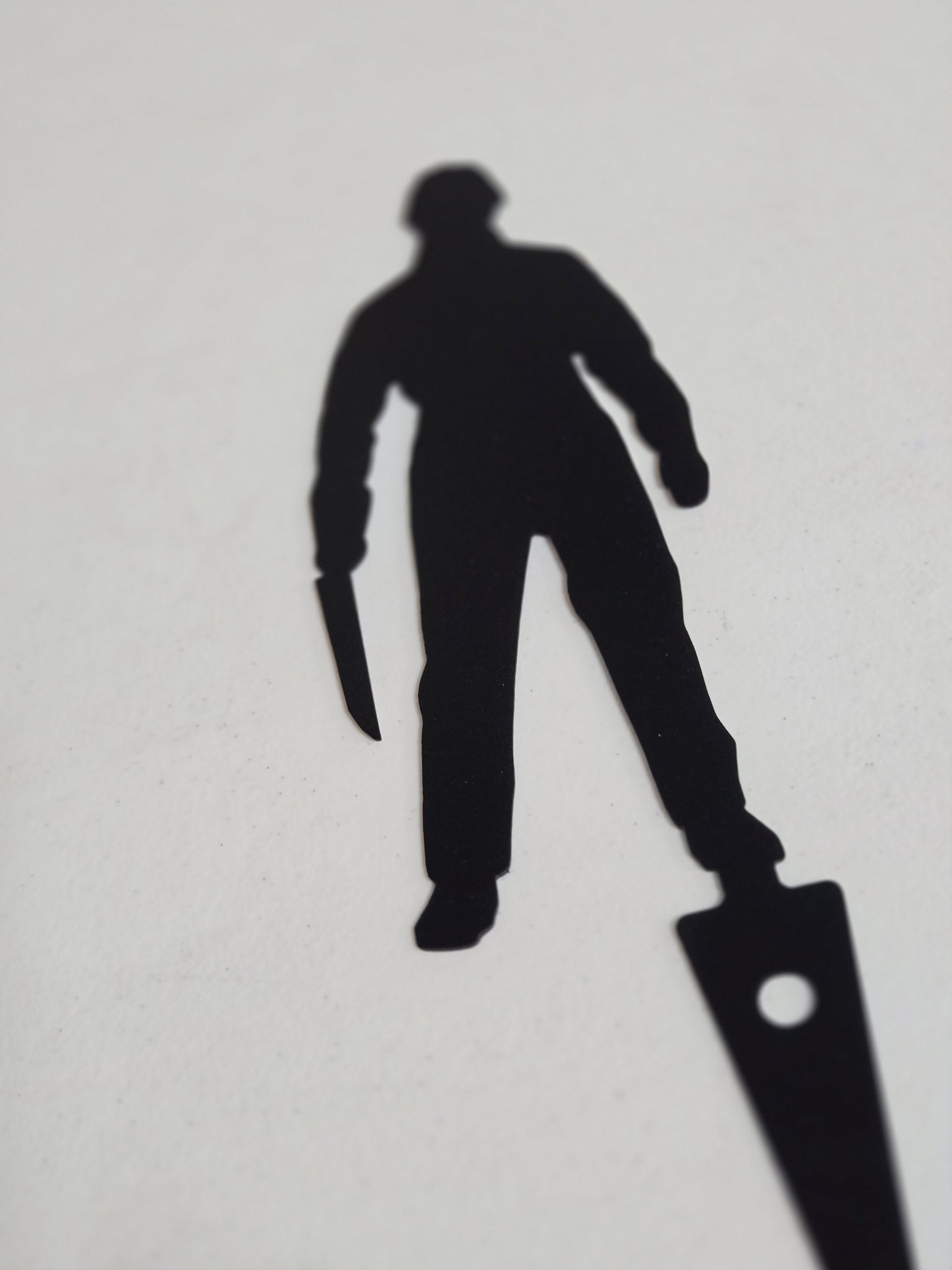 Horror Icon Silhouette Garden Stake – Metal Yard Decor Featuring 4 Slasher Legends