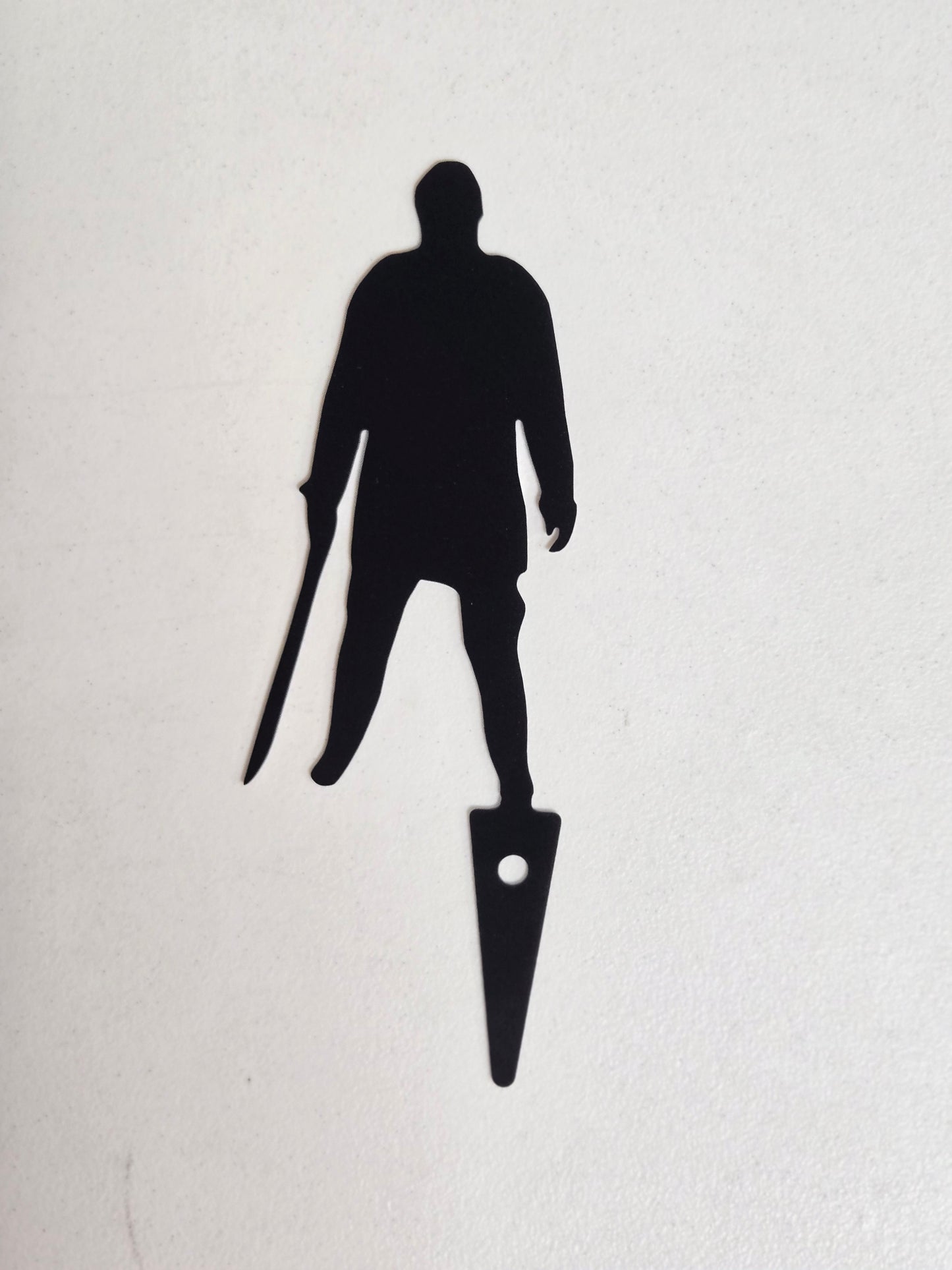 Horror Icon Silhouette Garden Stake – Metal Yard Decor Featuring 4 Slasher Legends