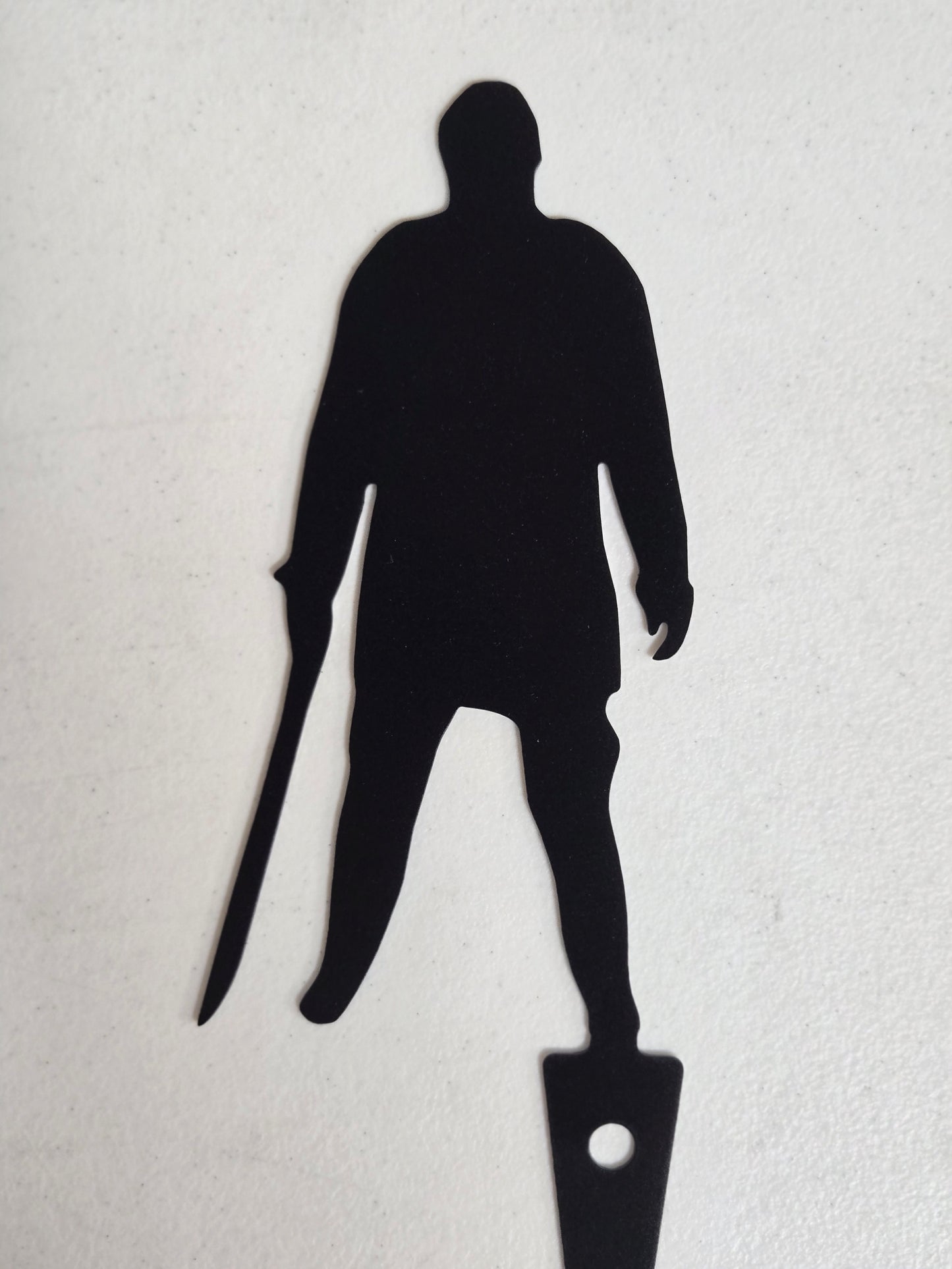 Horror Icon Silhouette Garden Stake – Metal Yard Decor Featuring 4 Slasher Legends