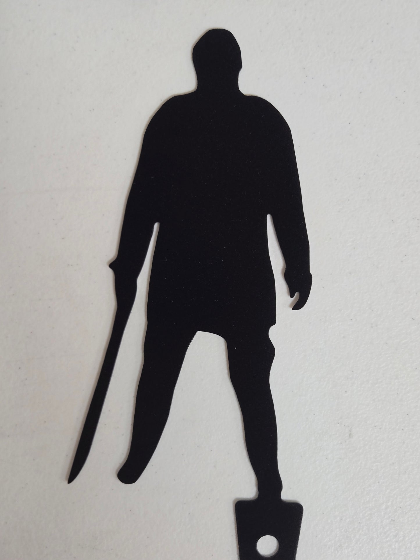Horror Icon Silhouette Garden Stake – Metal Yard Decor Featuring 4 Slasher Legends