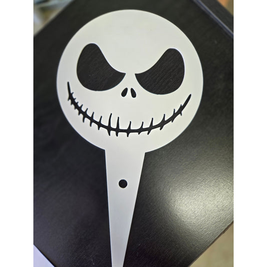 Mischievous Jack Metal Garden Stake – Spooky Yard Decor for Pots & Flower Beds