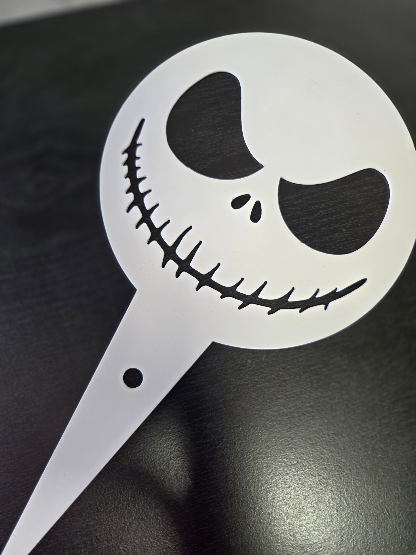 Mischievous Jack Metal Garden Stake – 6" Spooky Yard Decor for Pots, Pathways & Flower Beds