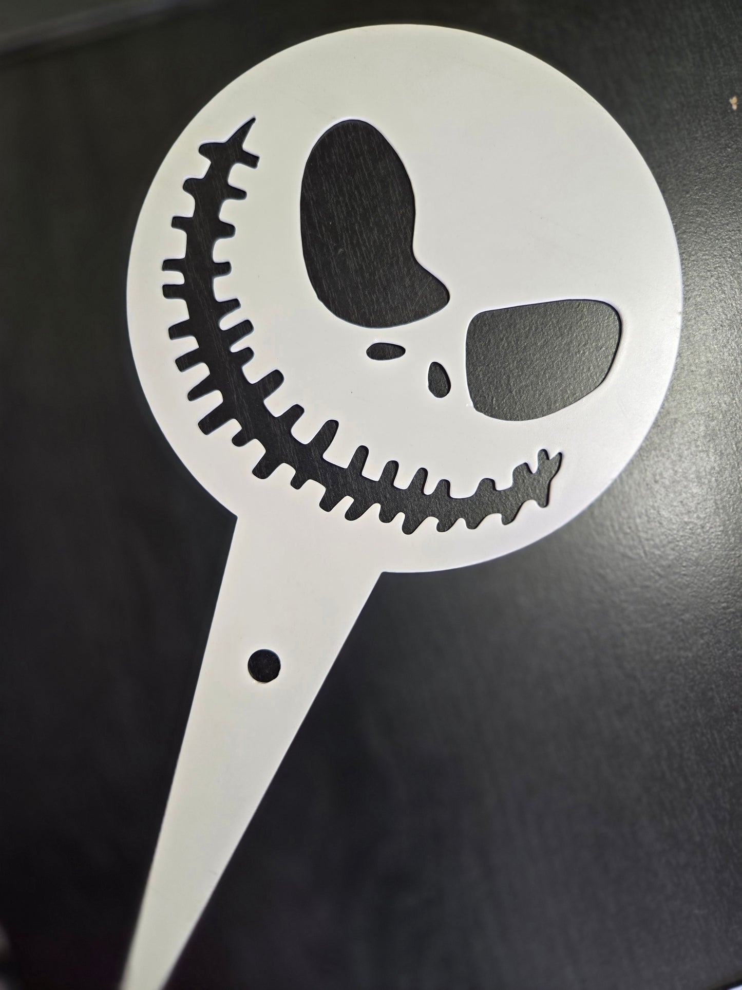 Mischievous Jack Metal Garden Stake – 6" Spooky Yard Decor for Pots, Pathways & Flower Beds