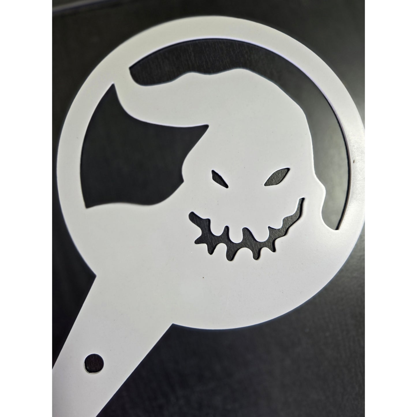 6" Spooky Oogie Boogie inspired Garden Stake – Creepy Cute Metal Sign for Flower Pots & Beds