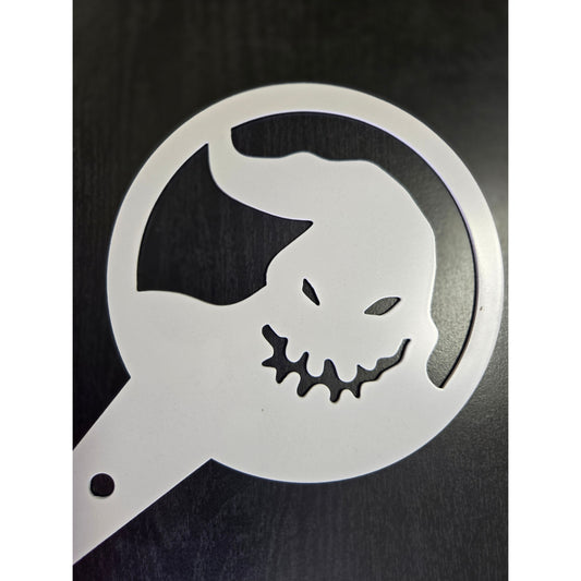 6" Spooky Oogie Boogie inspired Garden Stake – Creepy Cute Metal Sign for Flower Pots & Beds