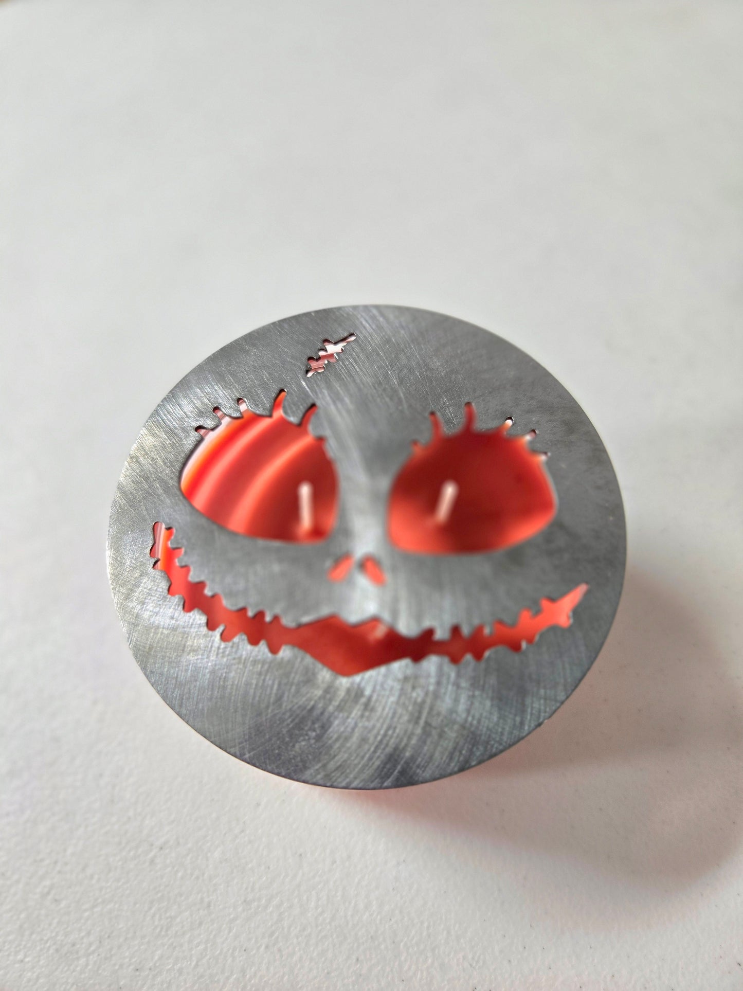 Sally-Inspired Candle Topper – Raw Metal or Black Ceramic