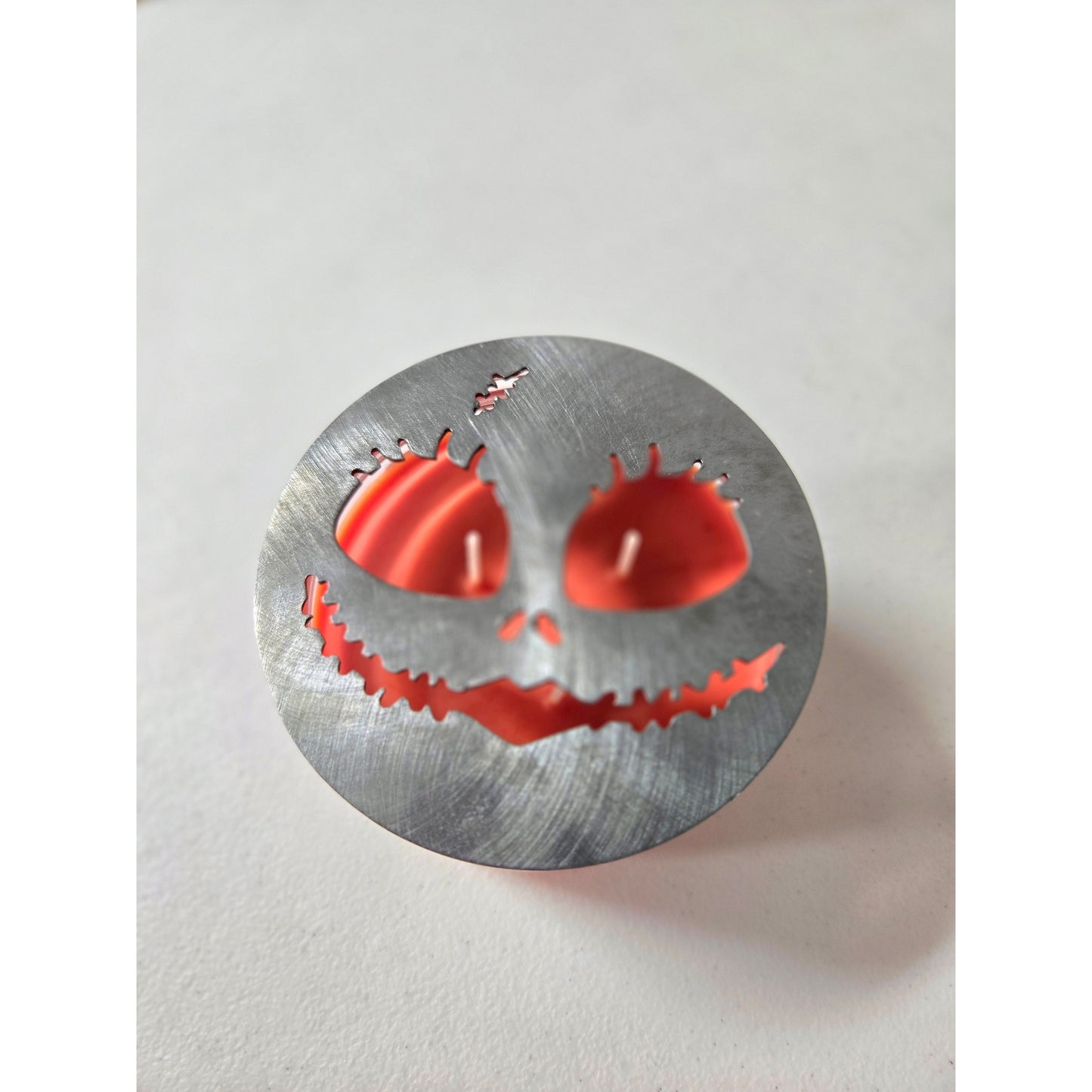 Sally-Inspired Candle Topper – Decorative Metal Jar Candle Lid & Halloween Candle Accessory