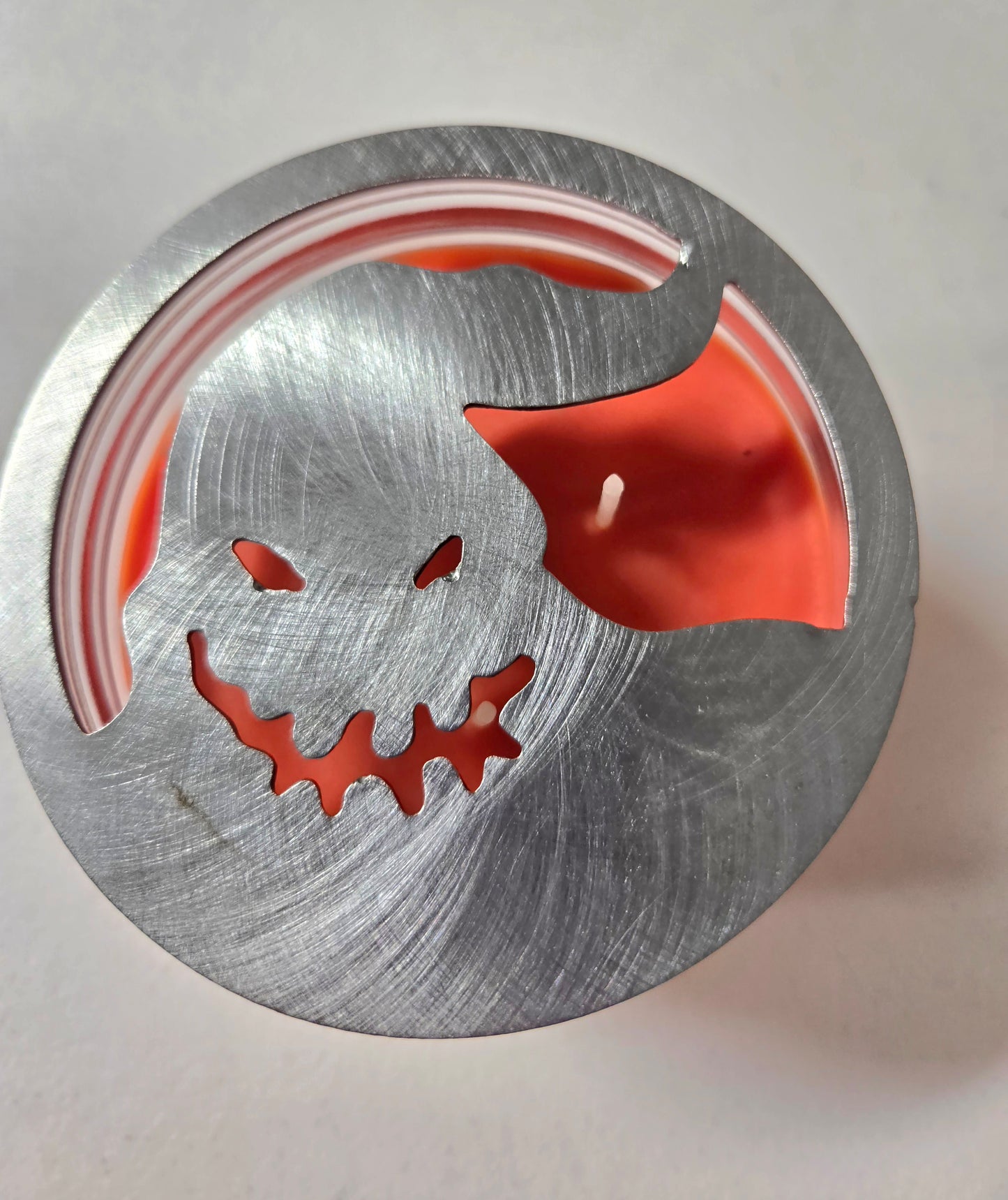 Oogie Boogie-Inspired Candle Topper – Decorative Metal Jar Candle Lid & Halloween Candle Accessory