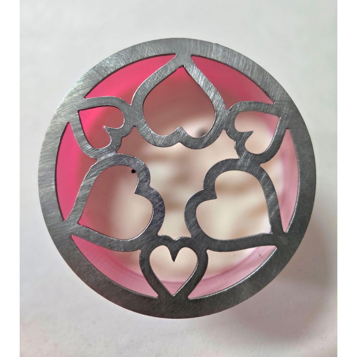 Tangled Hearts Metal Candle Topper – Raw Metal or Black Ceramic