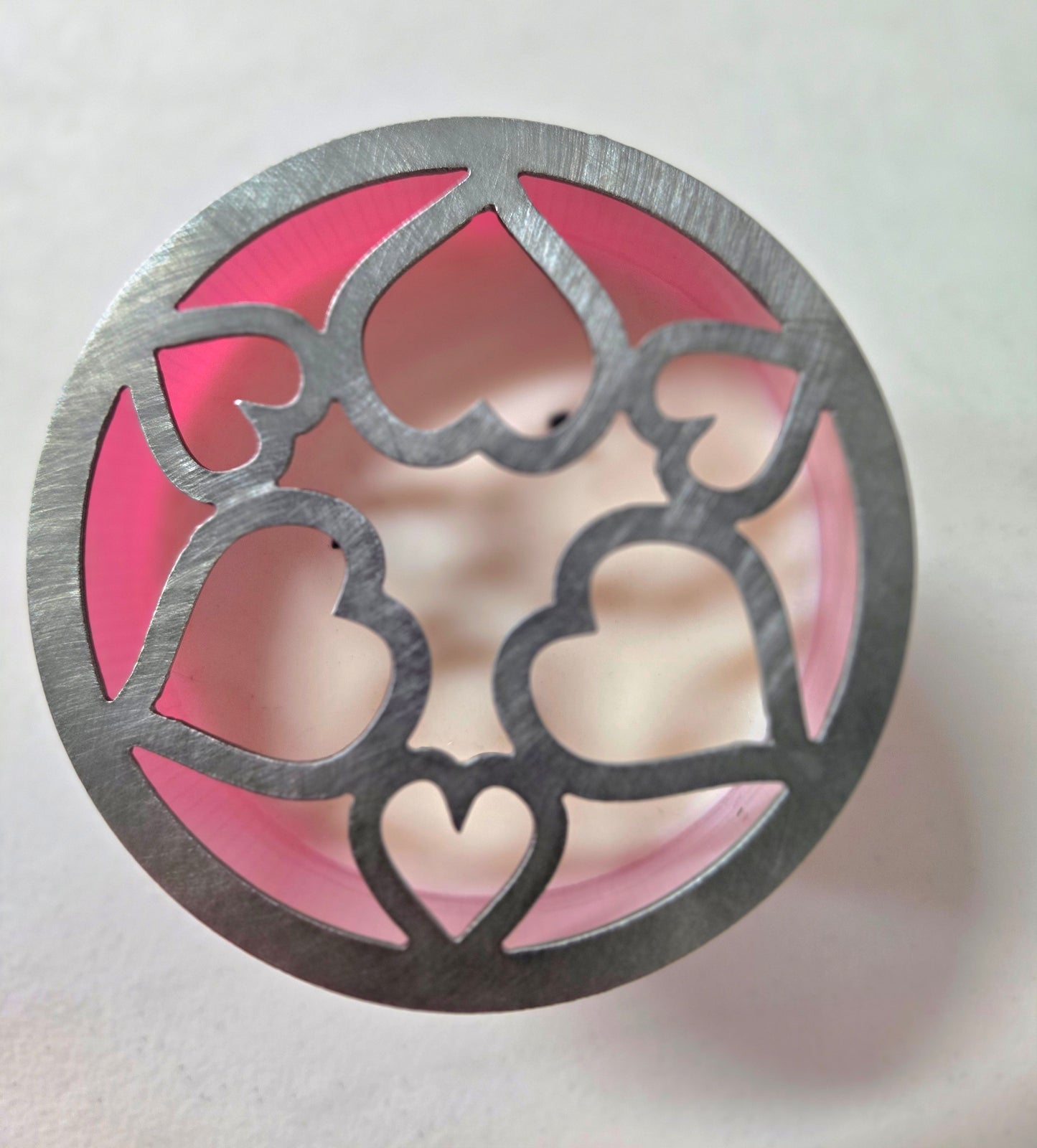 Tangled Hearts Candle Topper – Raw Metal or Black Ceramic
