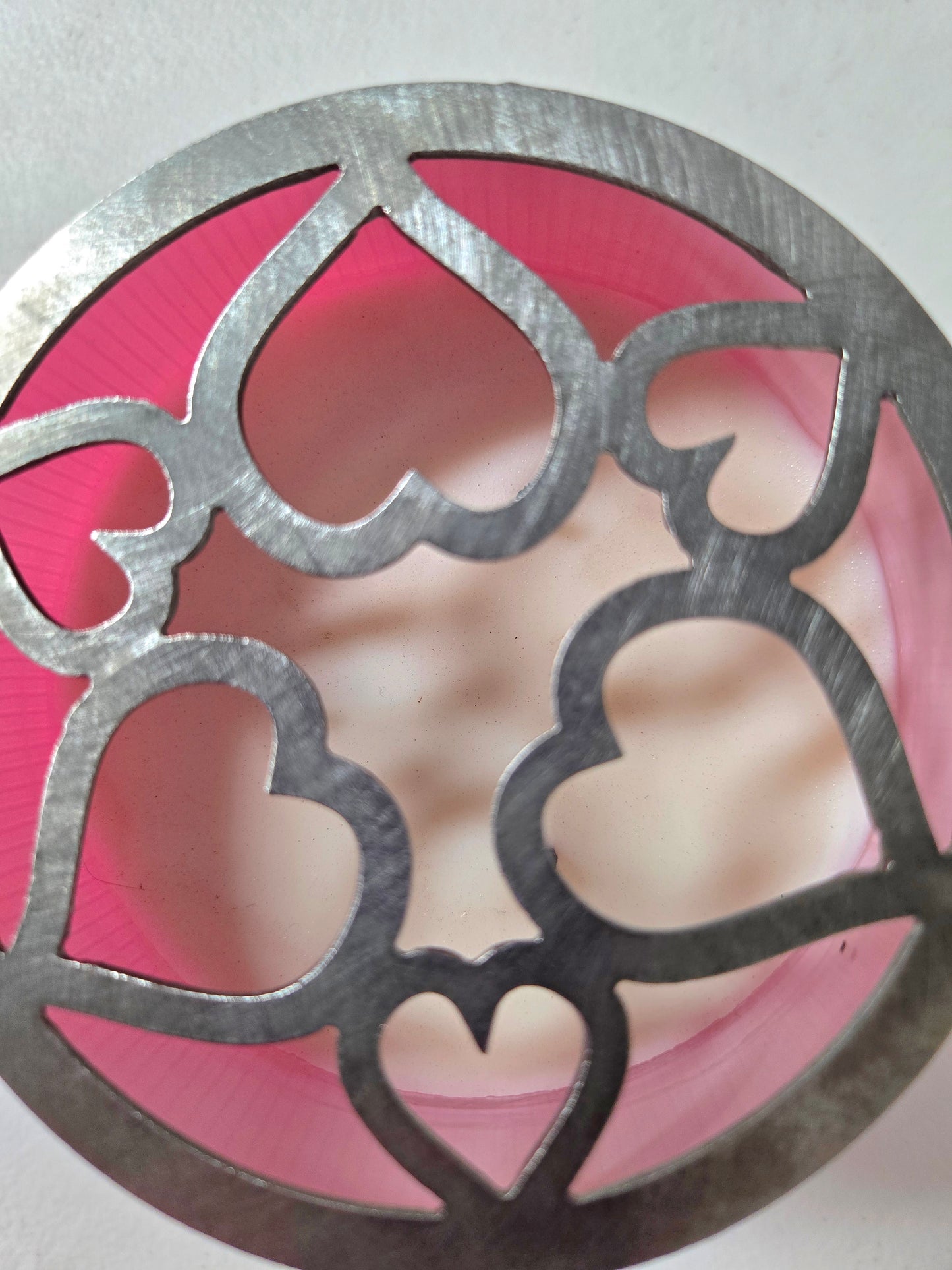 Tangled Hearts Candle Topper – Raw Metal or Black Ceramic