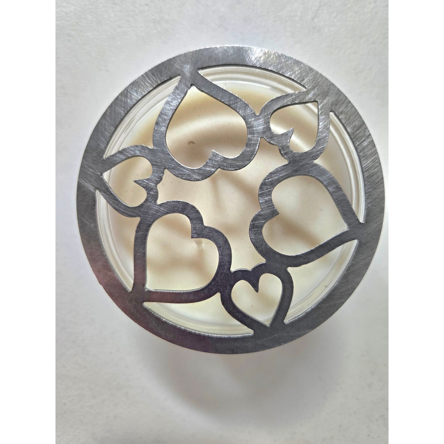 Tangled Hearts Metal Candle Topper – Raw Metal or Black Ceramic