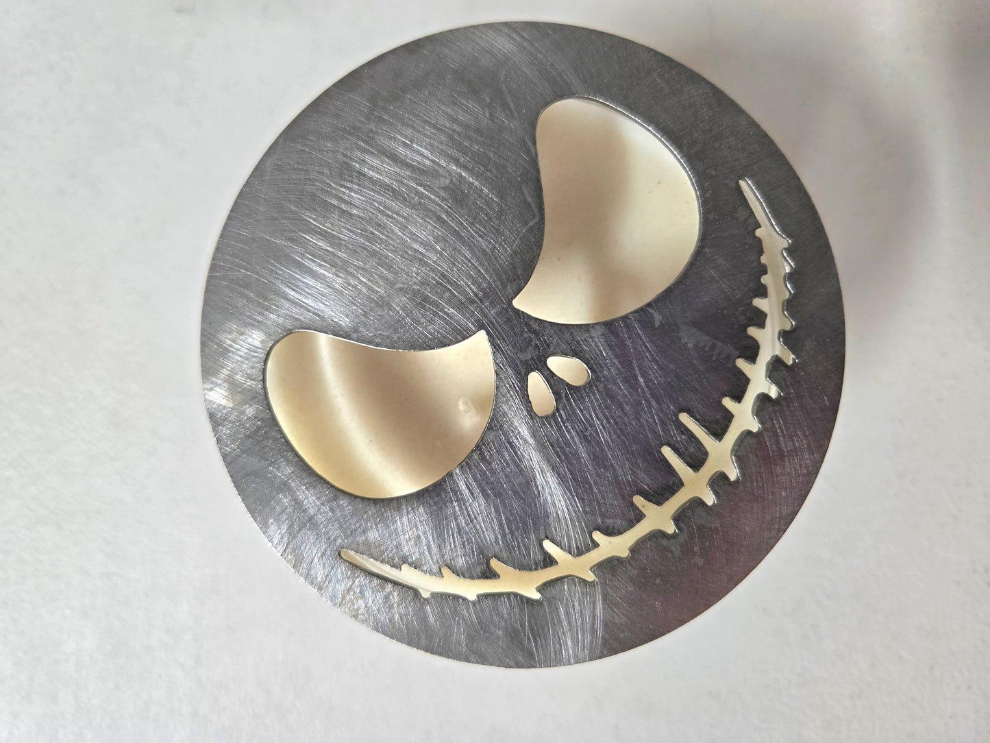 Jack-Inspired Candle Topper – Raw Metal or Black Ceramic