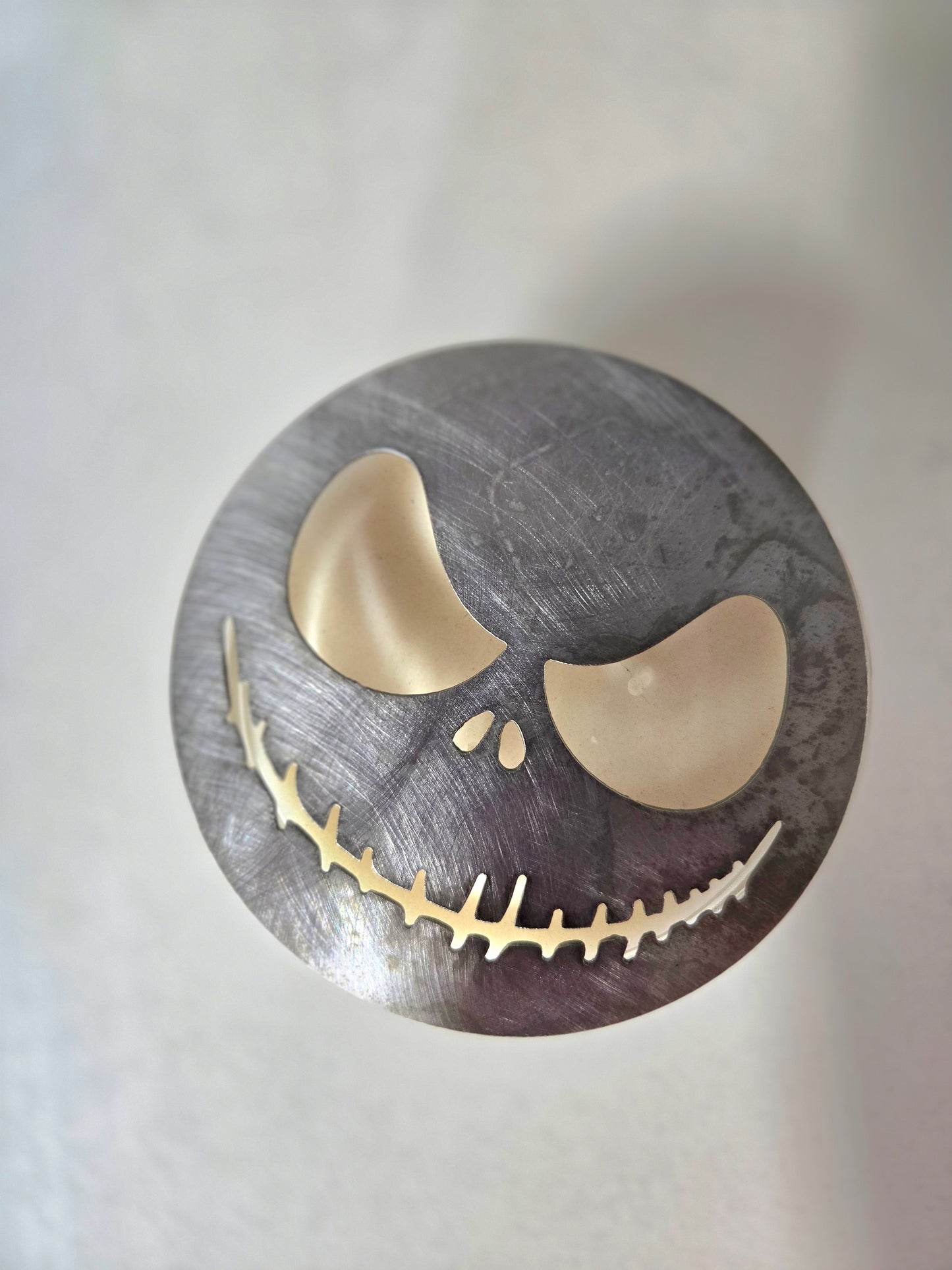 Jack-Inspired Candle Topper – Raw Metal or Black Ceramic