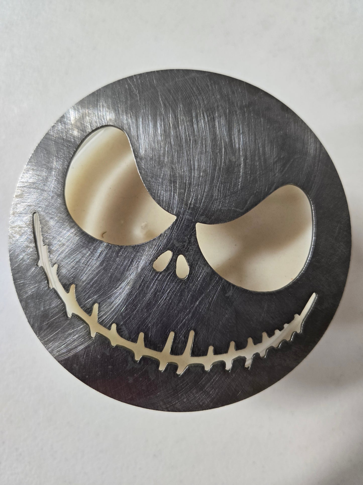 Jack-Inspired Candle Topper – Raw Metal or Black Ceramic