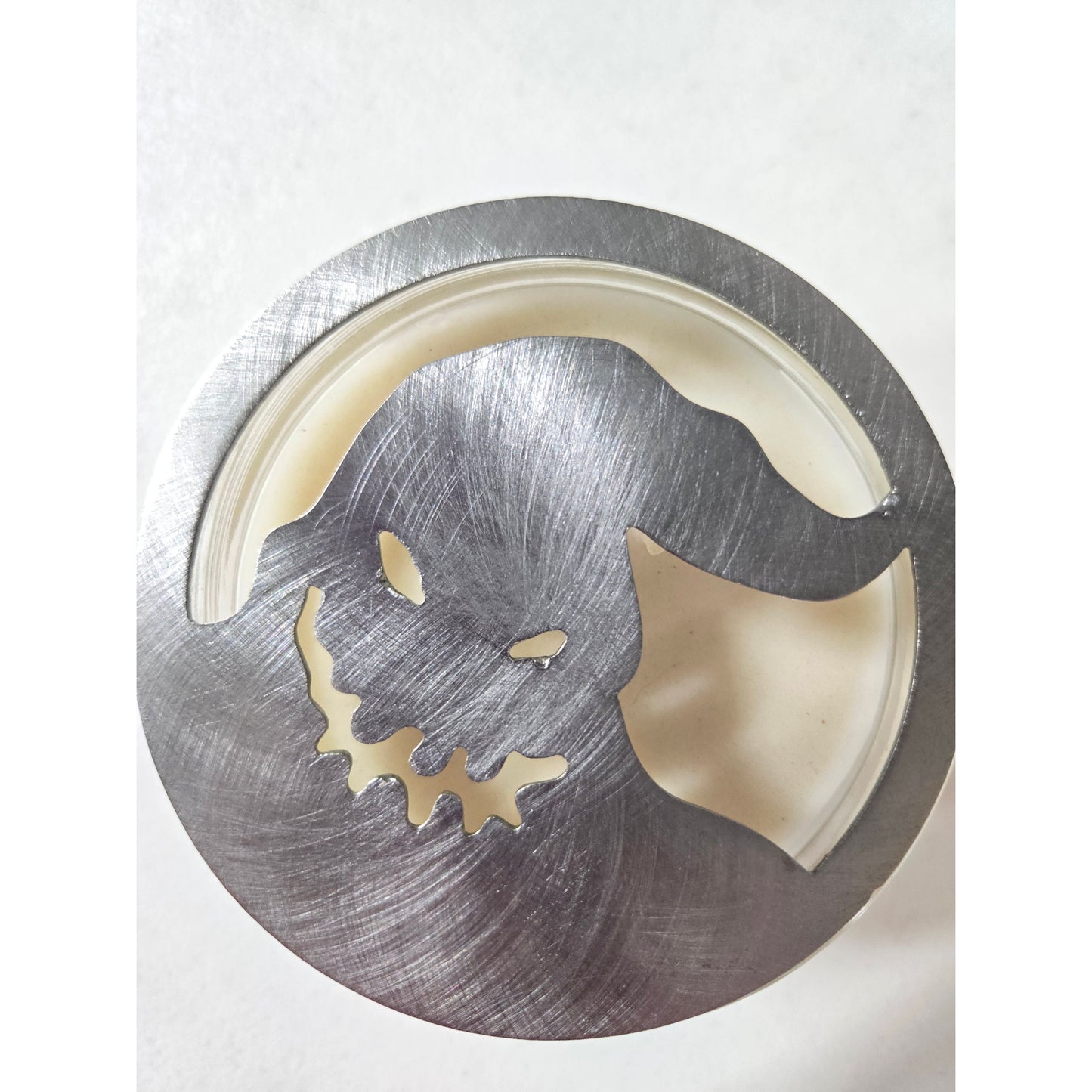 Oogie Boogie-Inspired Candle Topper – Decorative Metal Jar Candle Lid & Halloween Candle Accessory