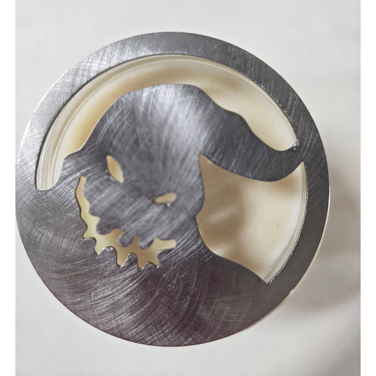 Oogie Boogie-Inspired Candle Topper – Decorative Metal Jar Candle Lid & Halloween Candle Accessory