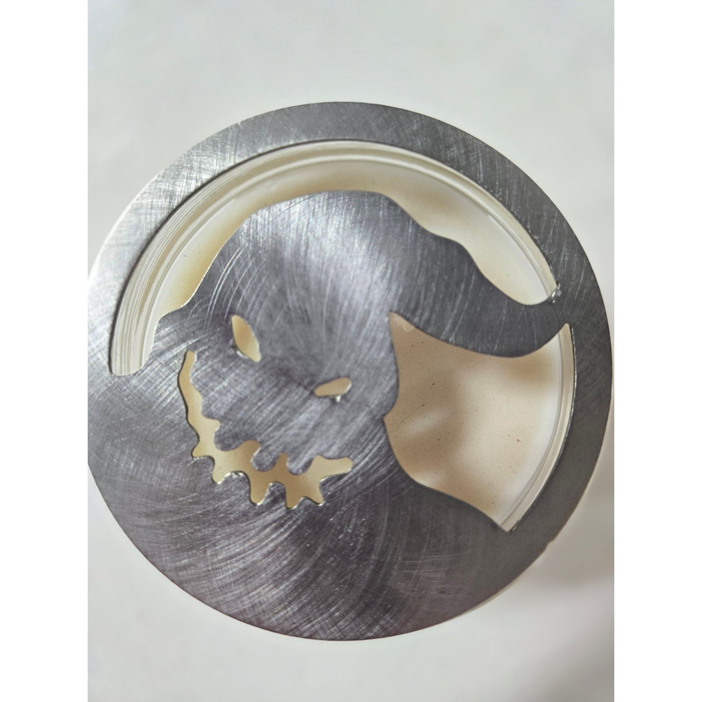 Oogie Boogie-Inspired Candle Topper – Decorative Metal Jar Candle Lid & Halloween Candle Accessory