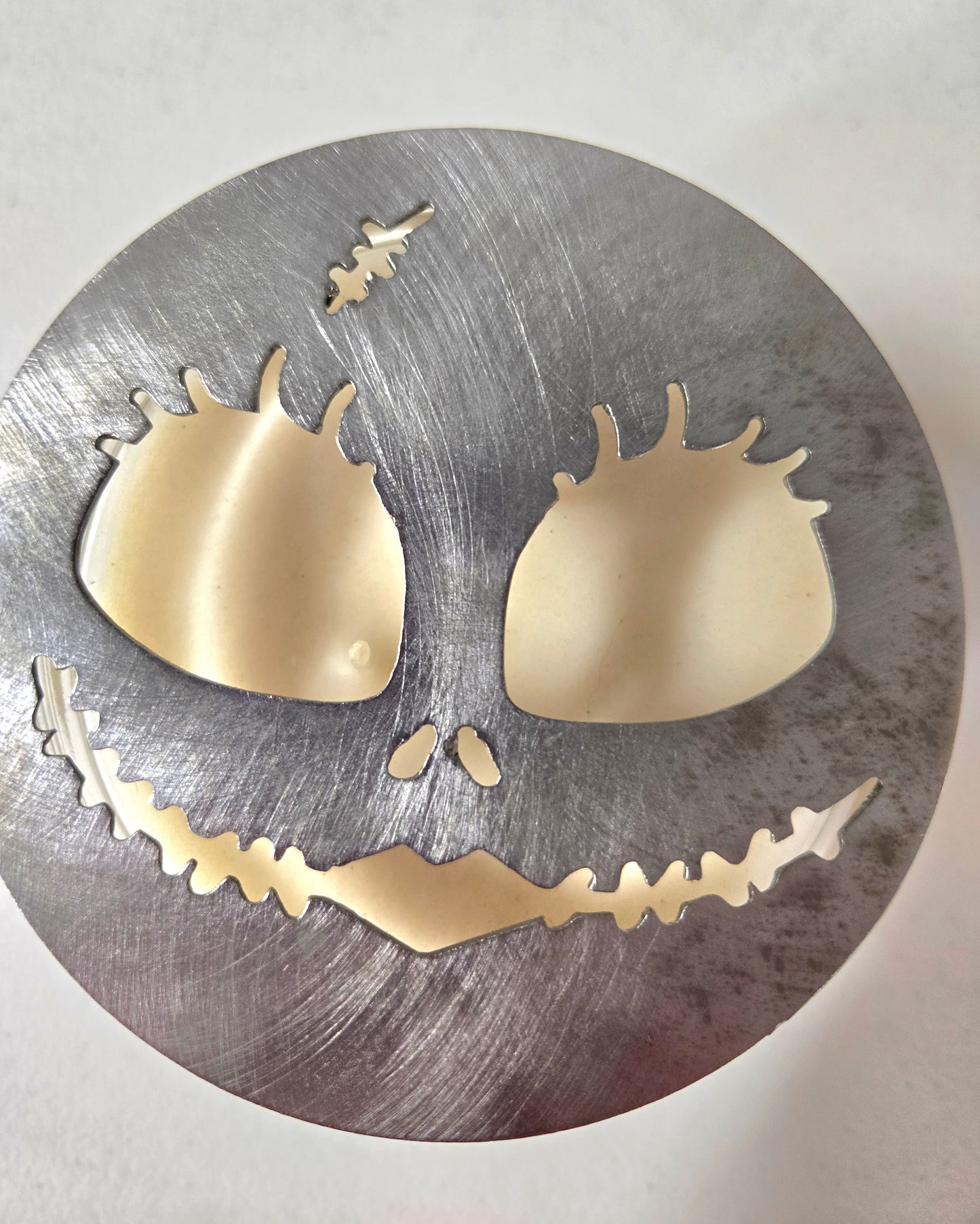Sally-Inspired Candle Topper – Raw Metal or Black Ceramic