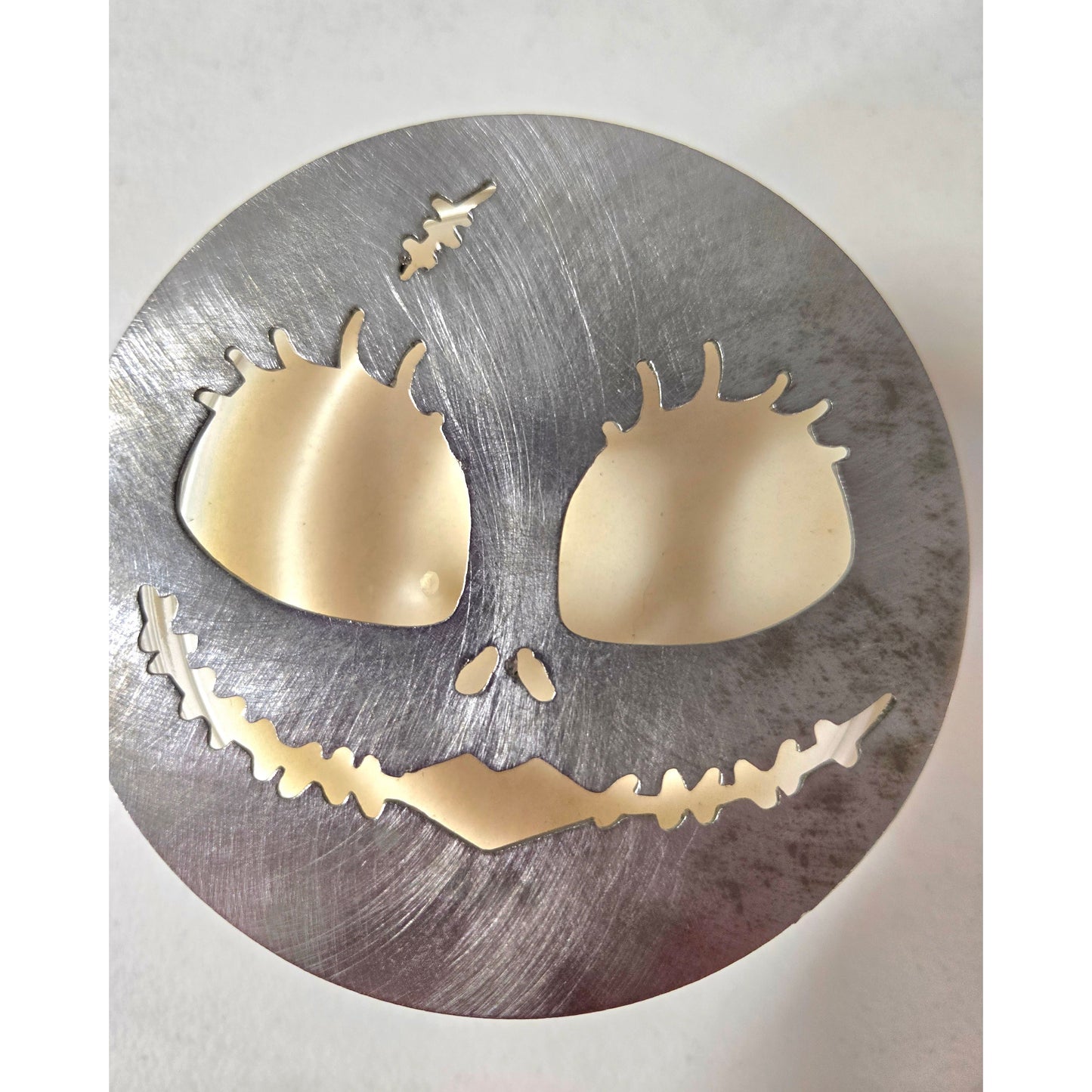 Sally-Inspired Candle Topper – Decorative Metal Jar Candle Lid & Halloween Candle Accessory