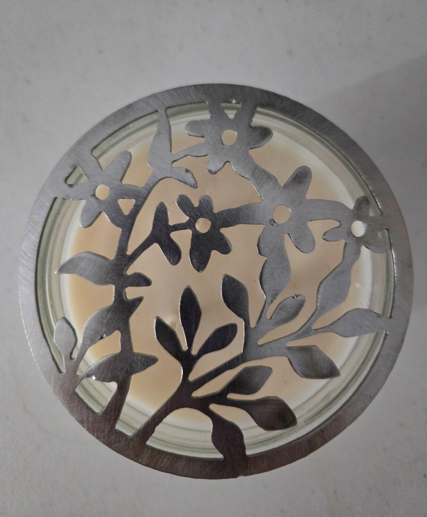 Flower Garden Candle Topper – Vibrant Floral Candle Decoration