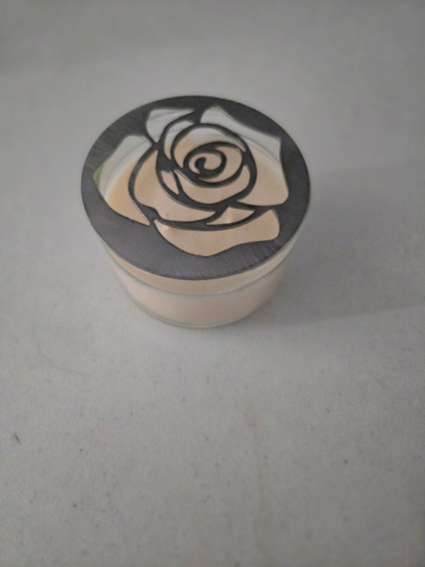 Elegant Rose Candle Topper – Unique Wedding & Home Decor