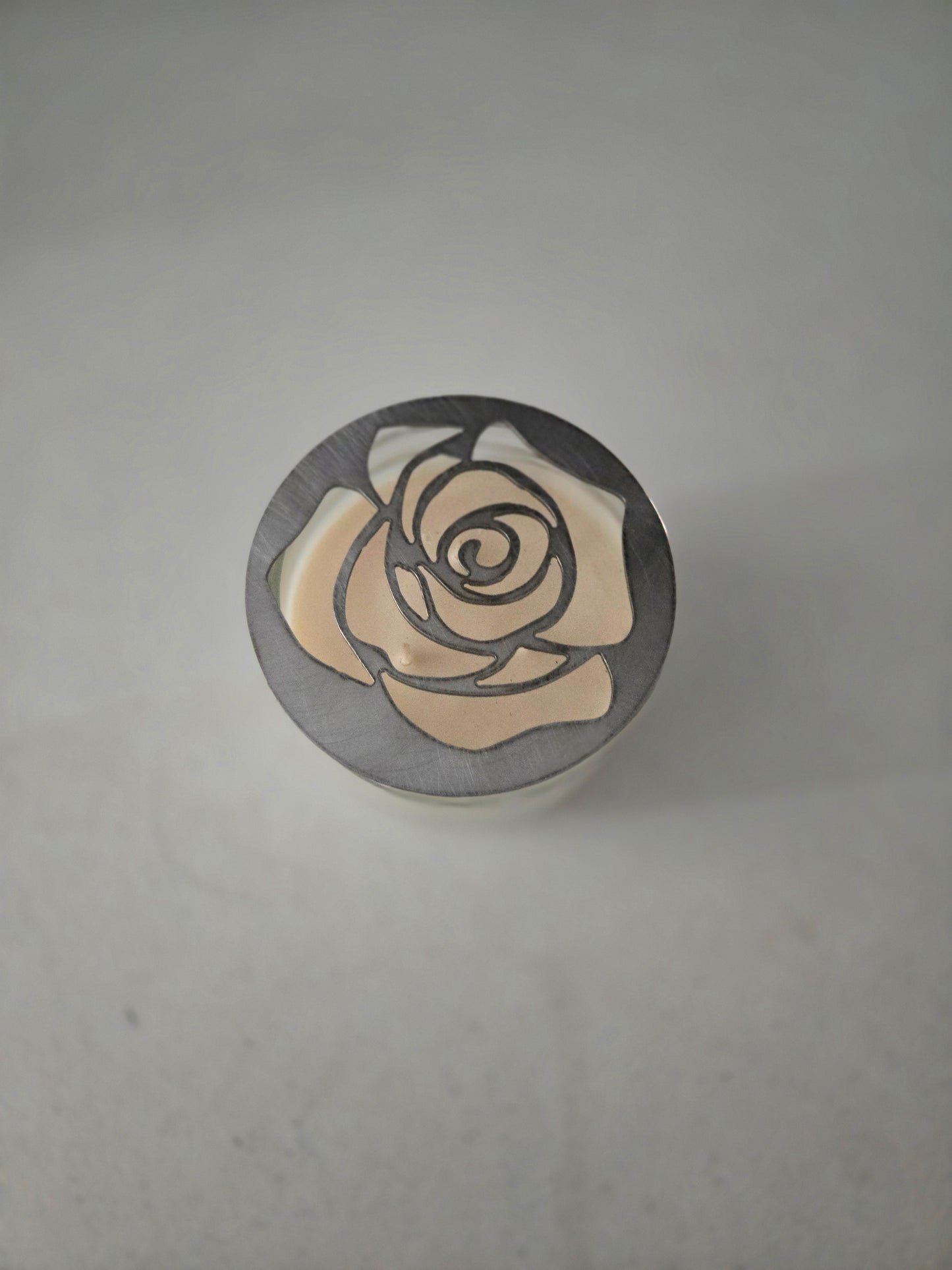 Elegant Rose Candle Topper – Unique Wedding & Home Decor