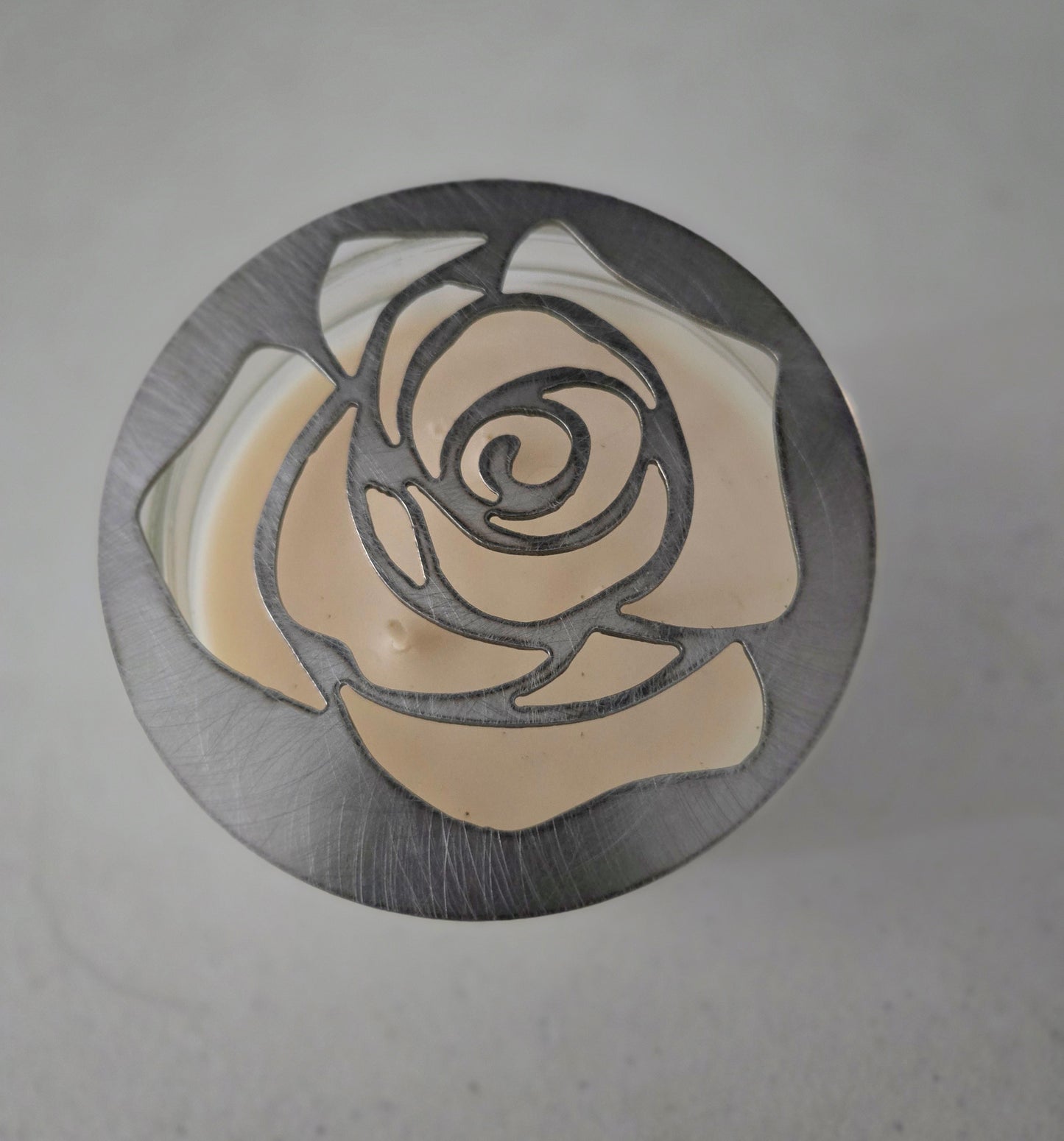 Elegant Rose Candle Topper – Unique Wedding & Home Decor