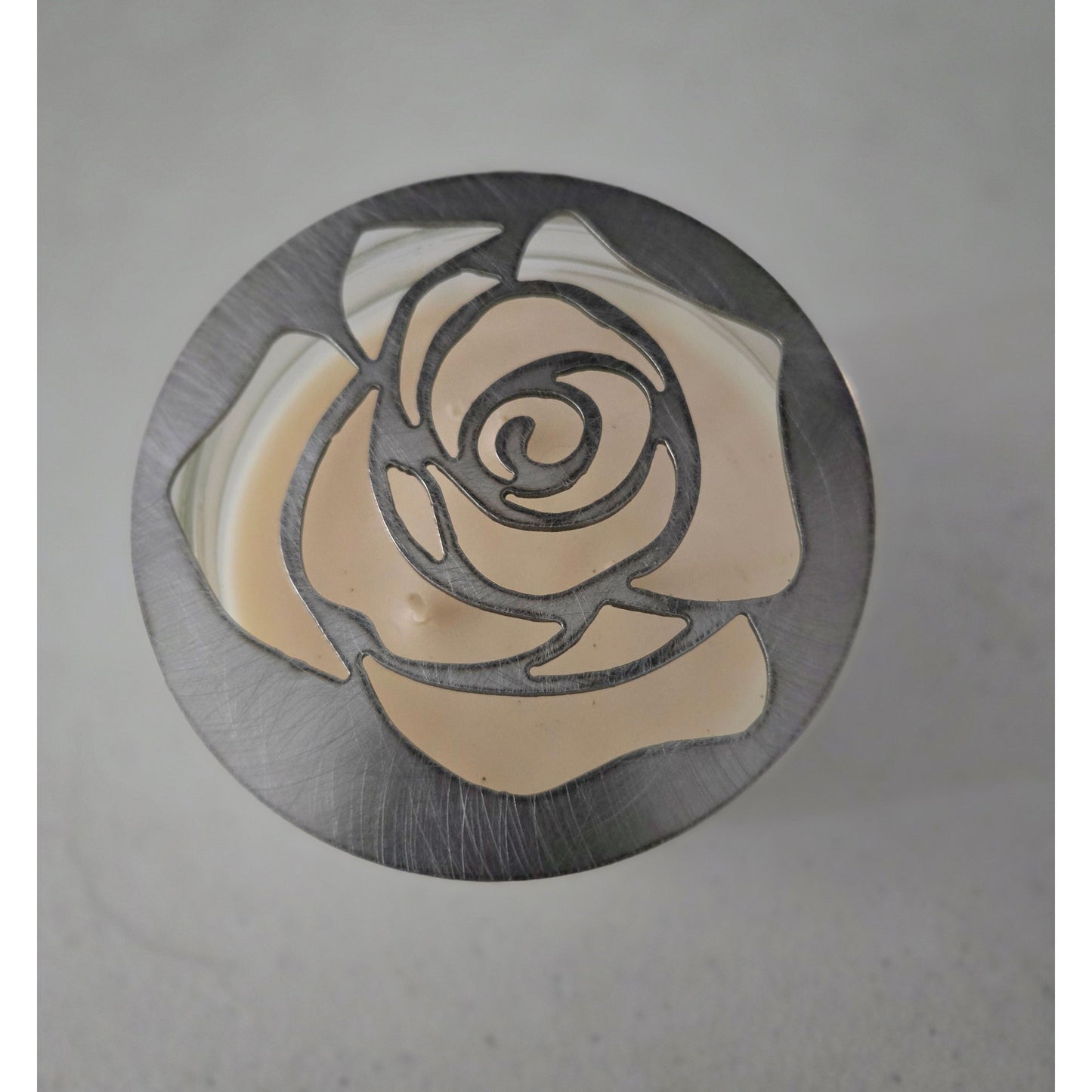 Elegant Rose Candle Topper – Unique Wedding & Home Decor